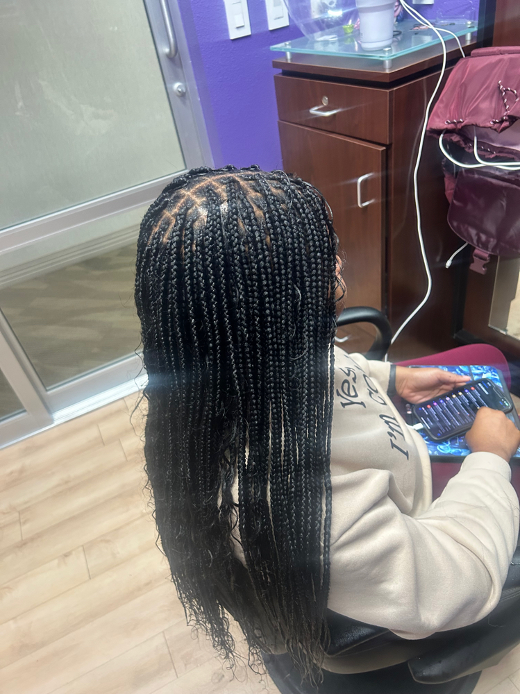 Small Knotless Braids (butt Length)
