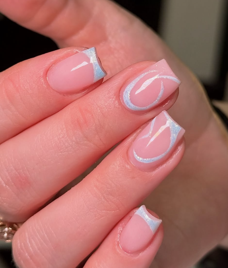 Gel Manicure w/ Nail Art