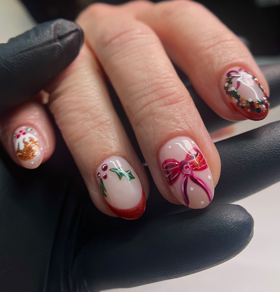 Gel Mani w/ Nail Art