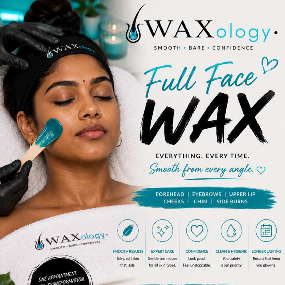 🩵Full face🩵 at •WAXology• in Newport, KY