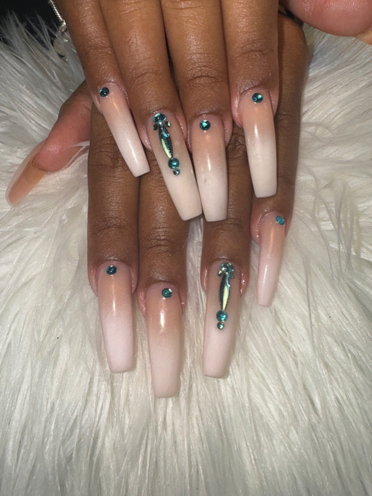 Ombre Acrylic Fullset at Chyna’s Nail Lounge in Dobbs Ferry, NY