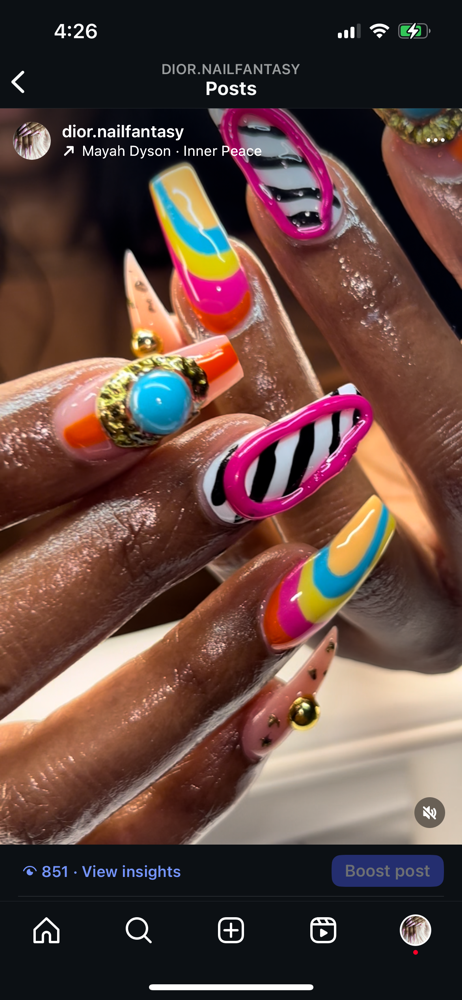 Complex Design at Dior Nail Fantasy in Atlanta, GA