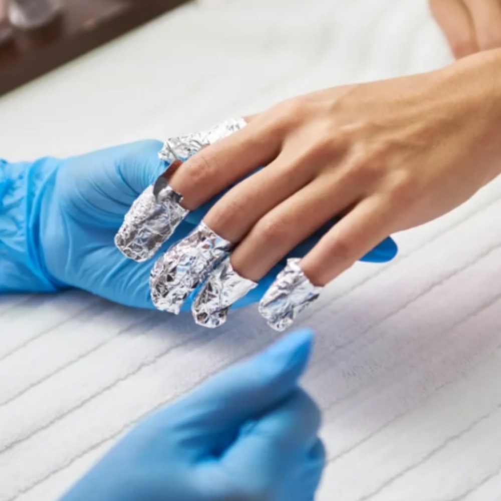 Acrylic removal at celi esthetics in Smithtown, NY