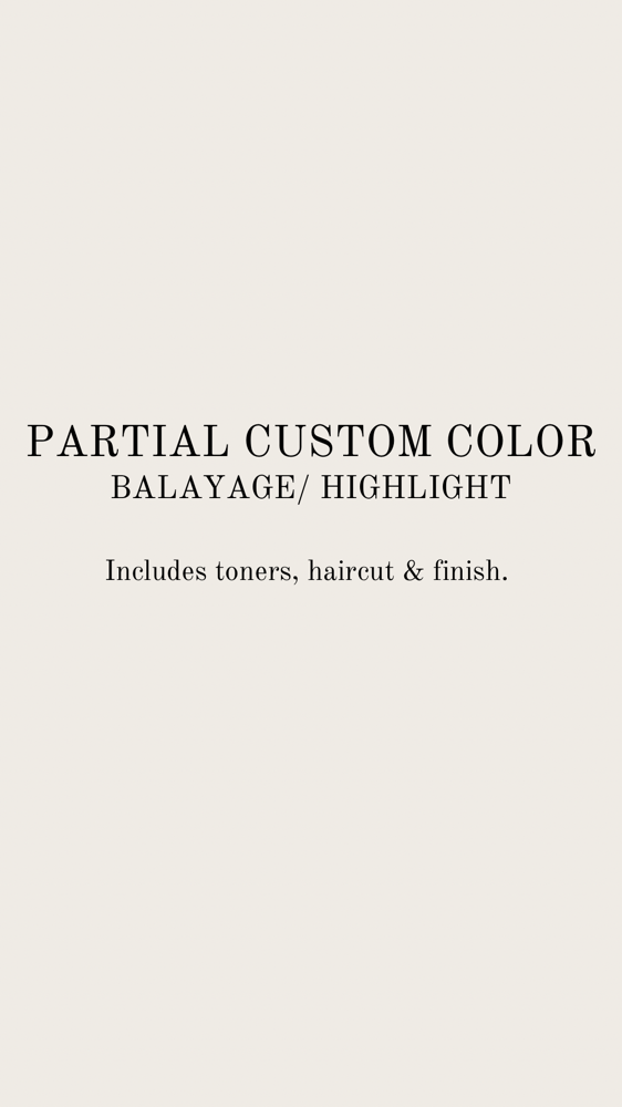 Partial Custom Color
