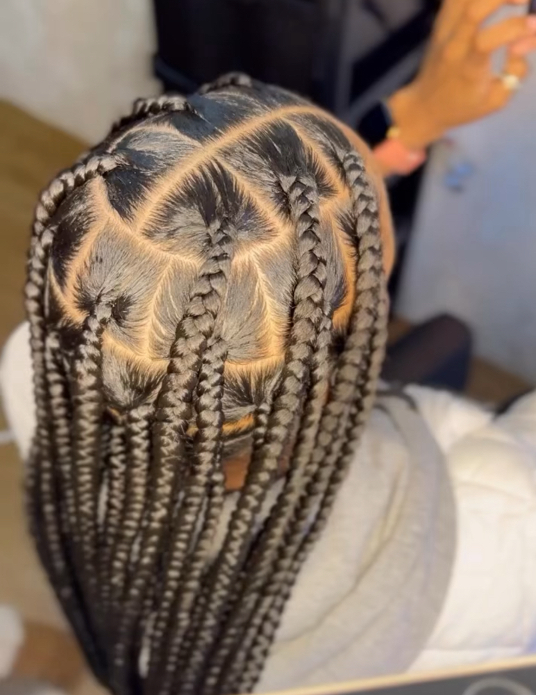 Large Knotless Braids