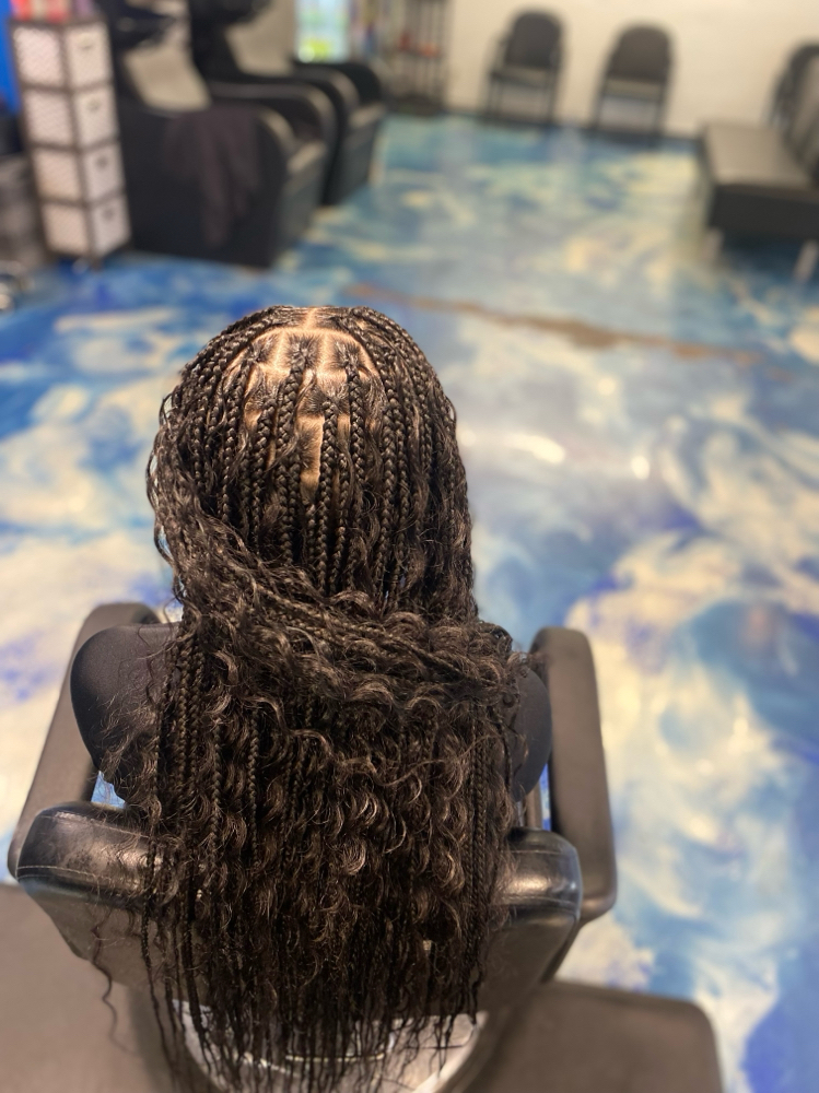 Boho Medium Knotless Braids