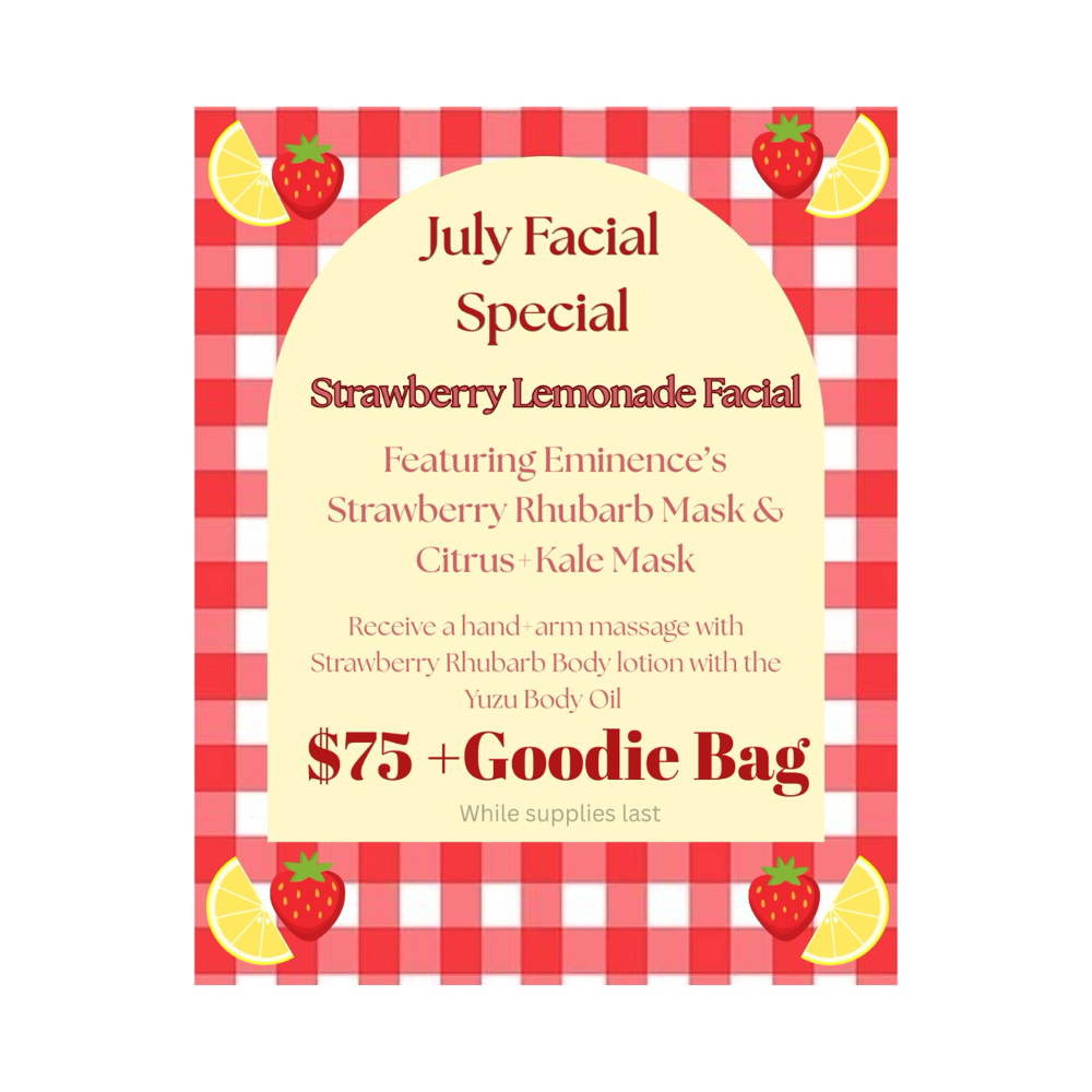 Strawberry Lemonade Facial- JULY at Mystic Skin in Mesa, AZ