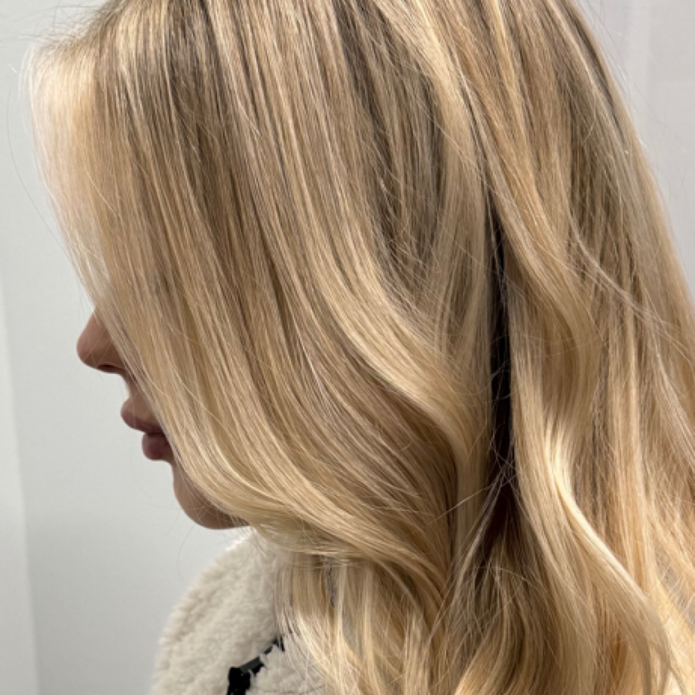 The Refined Full Blonde at Hair with Rachael in Fort Worth, TX