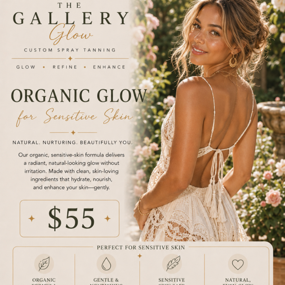 Organic Glow (For Sensitive Skin) at Gallery Glow Suite LLC in Delaware, OH