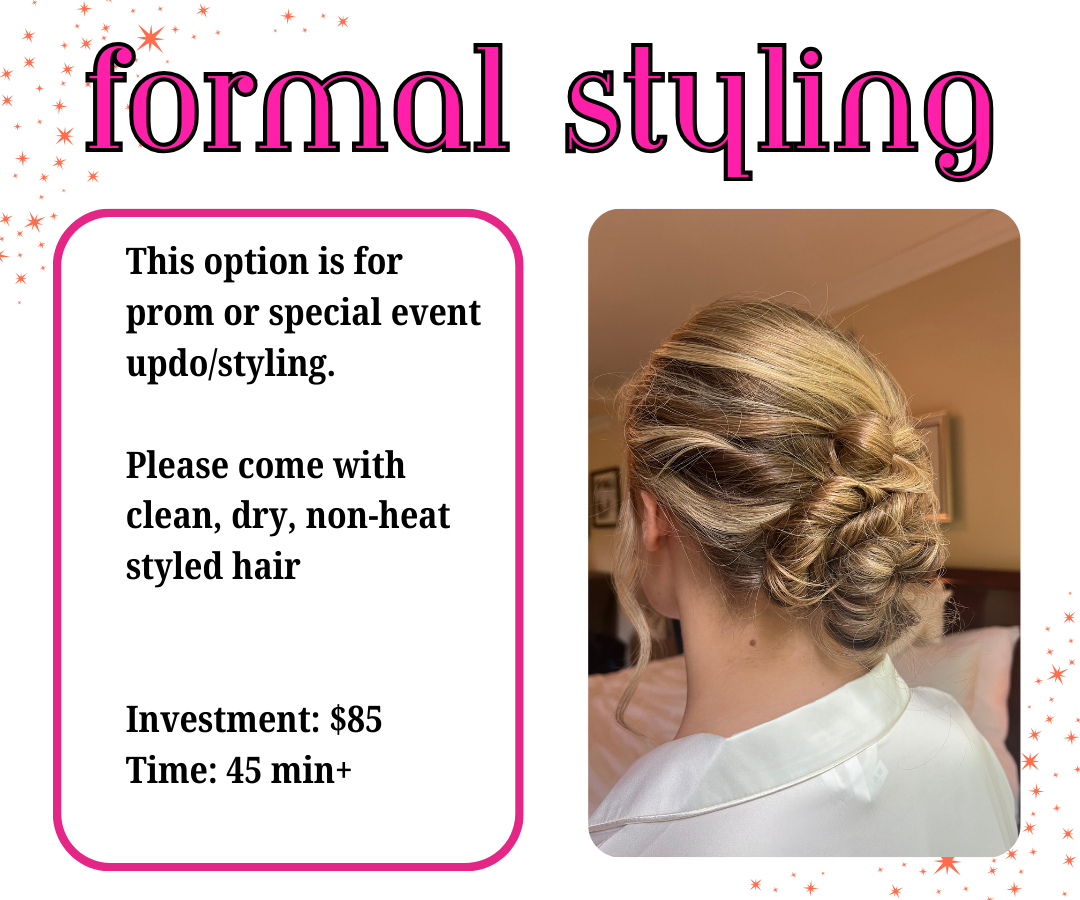 Formal Styling at Hair Of Confidence in Somers, CT