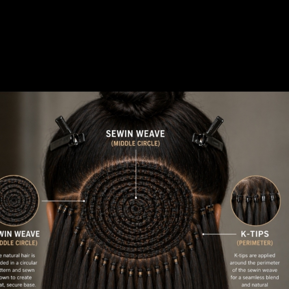 Hybrid /Weave & KTip at D&M Hairstudio in Brooklyn, NY