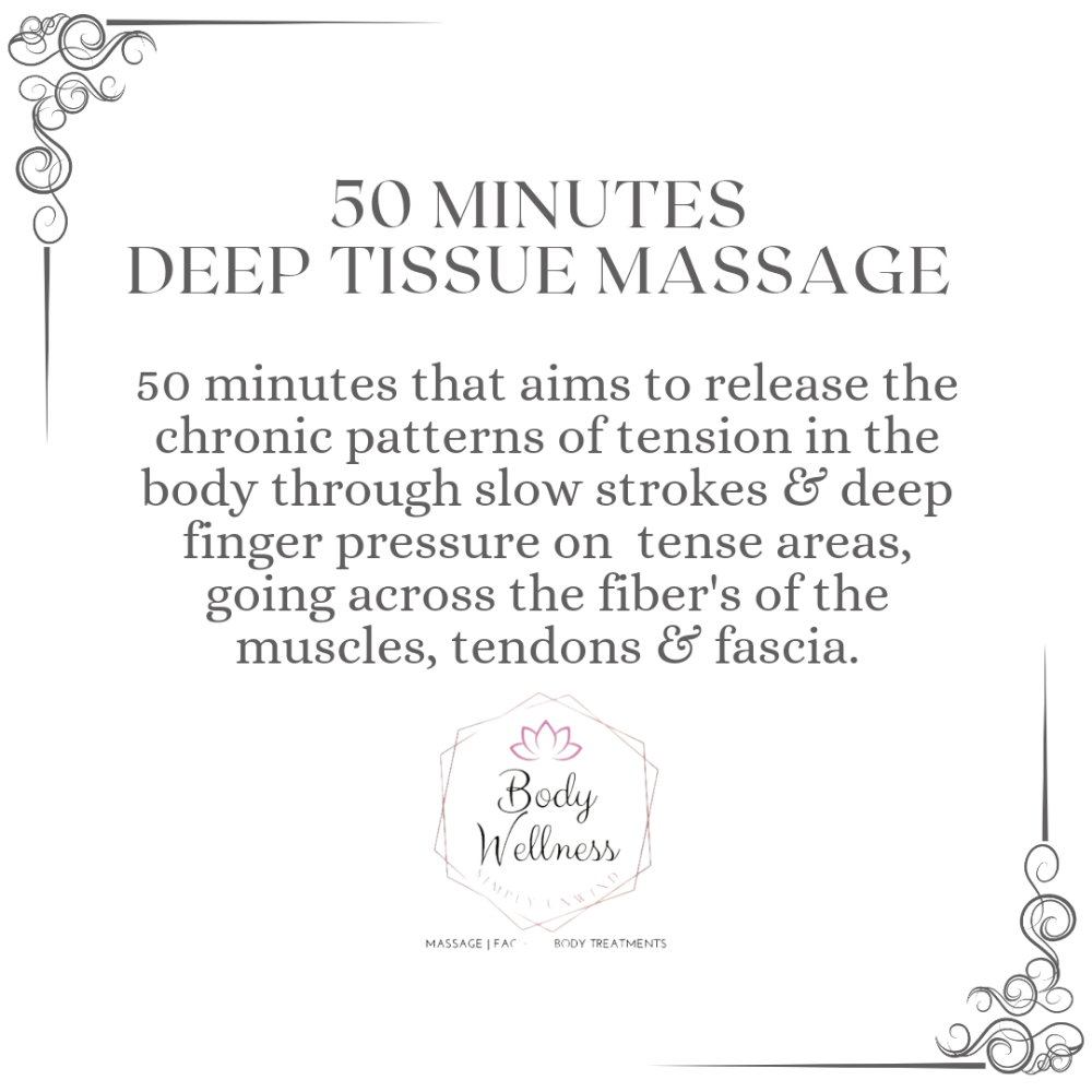 M 50 Min Deep Tissue Massage