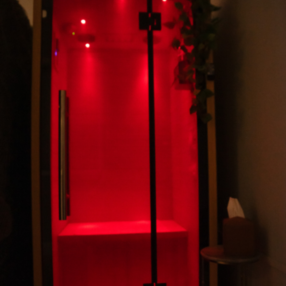 Salt Booth Halotherapy Session at HydroGlō in Turlock, CA