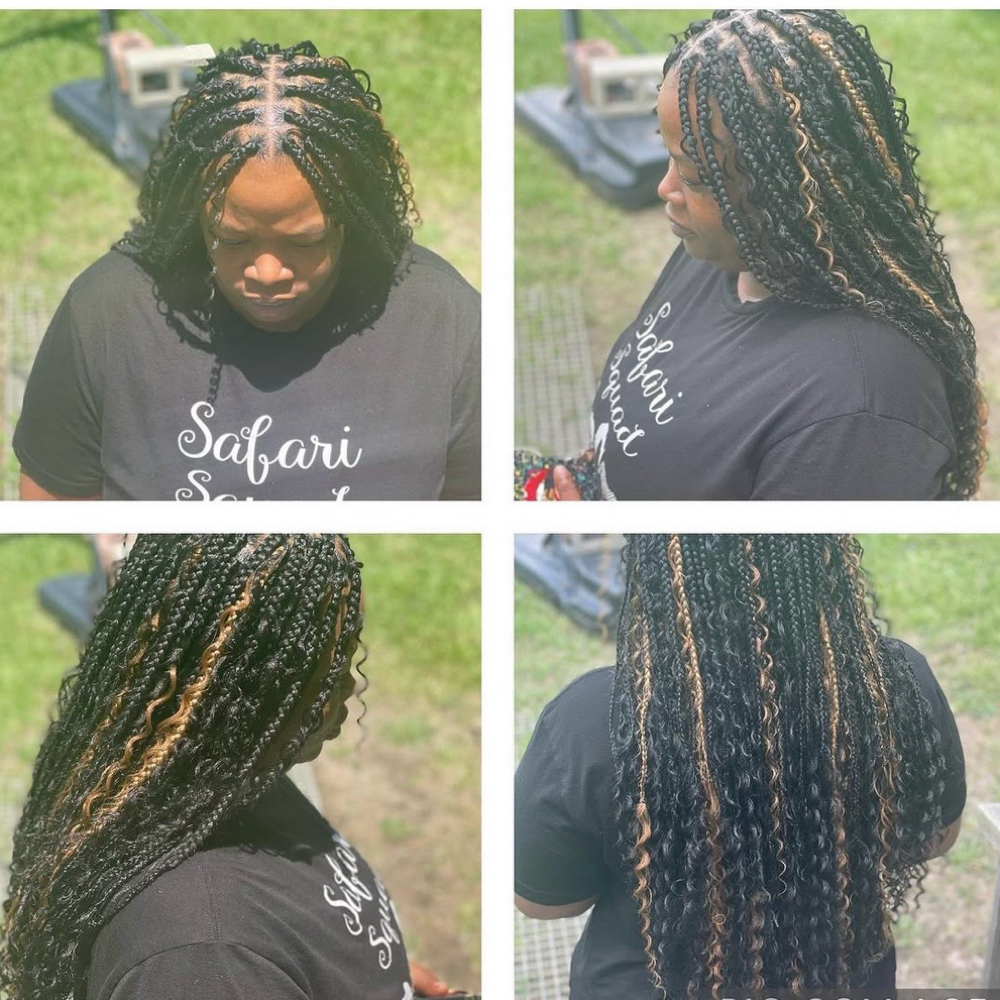 Boho Box Braids at Erica Sam in Opelousas, LA