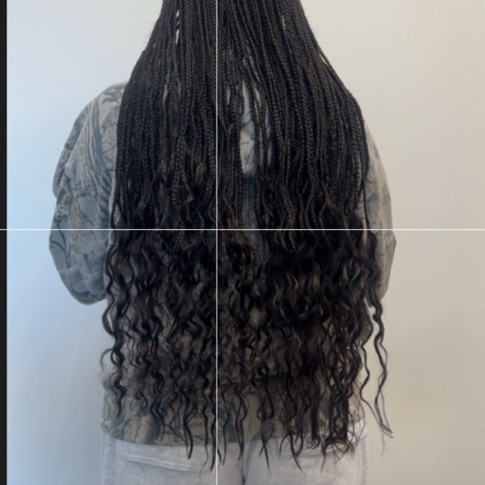 SMedium Knotless Braids Butt L at G'Nels  Braids Studio in LYNNWOOD, WA