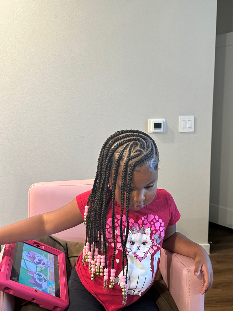 Kid Fulani Braids ( 10 & Under )