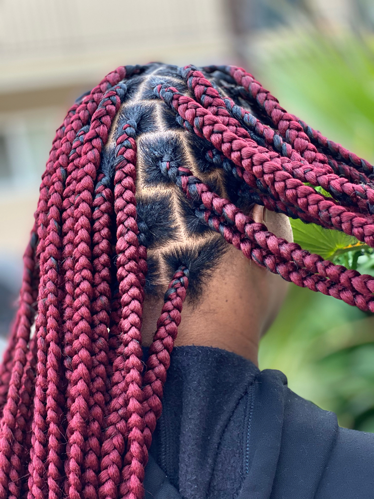 Large Knotless Braids