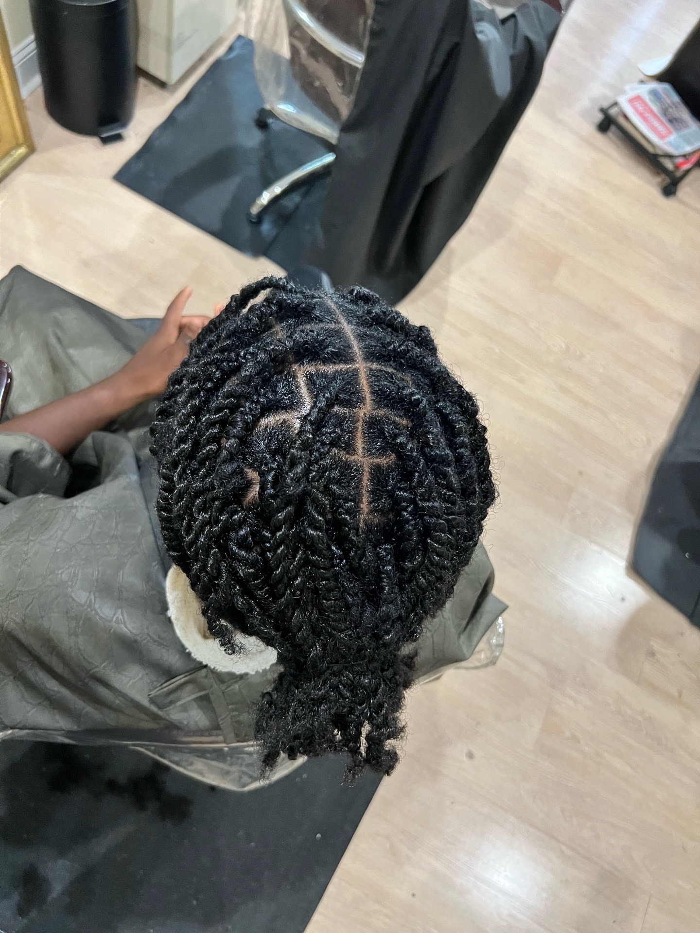 2-Strand Twists/Plaits (no man bun)