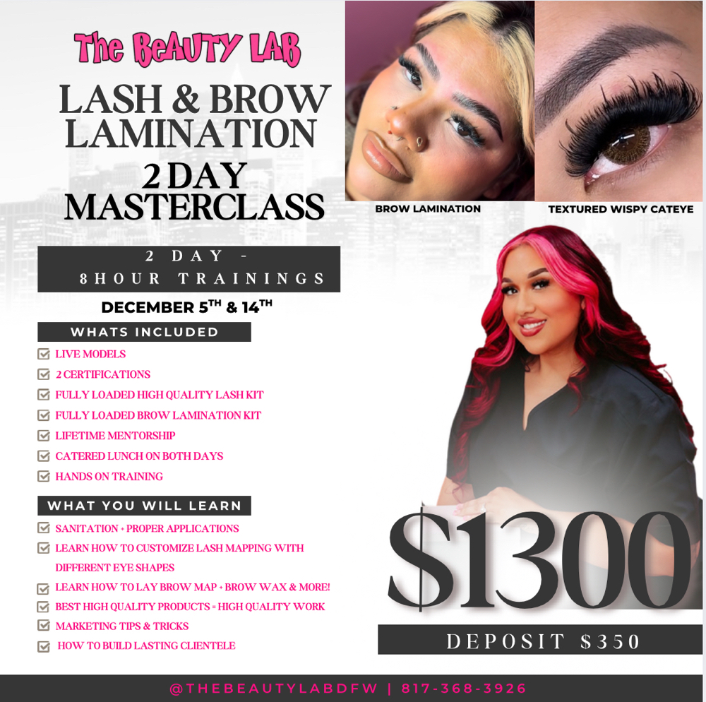 LASH & BROW MASTERCLASS at The Beauty Lab DFW in Fort Worth, TX