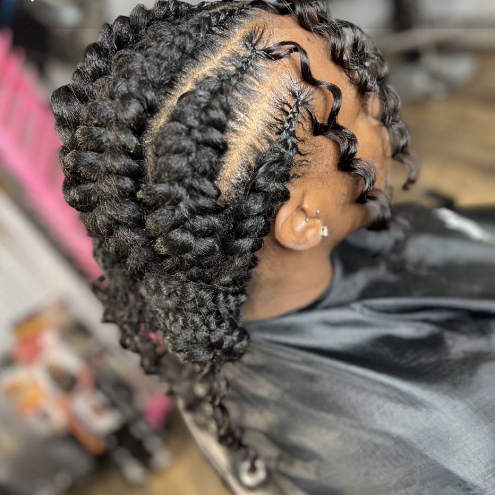 4 Butterfly Braids at Natasha Martin Hair Vision LLC in Greensboro, NC