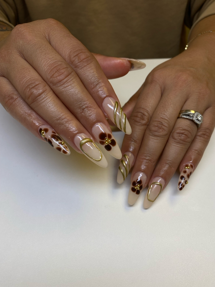 Gel X Full Set W/Design  L- XL