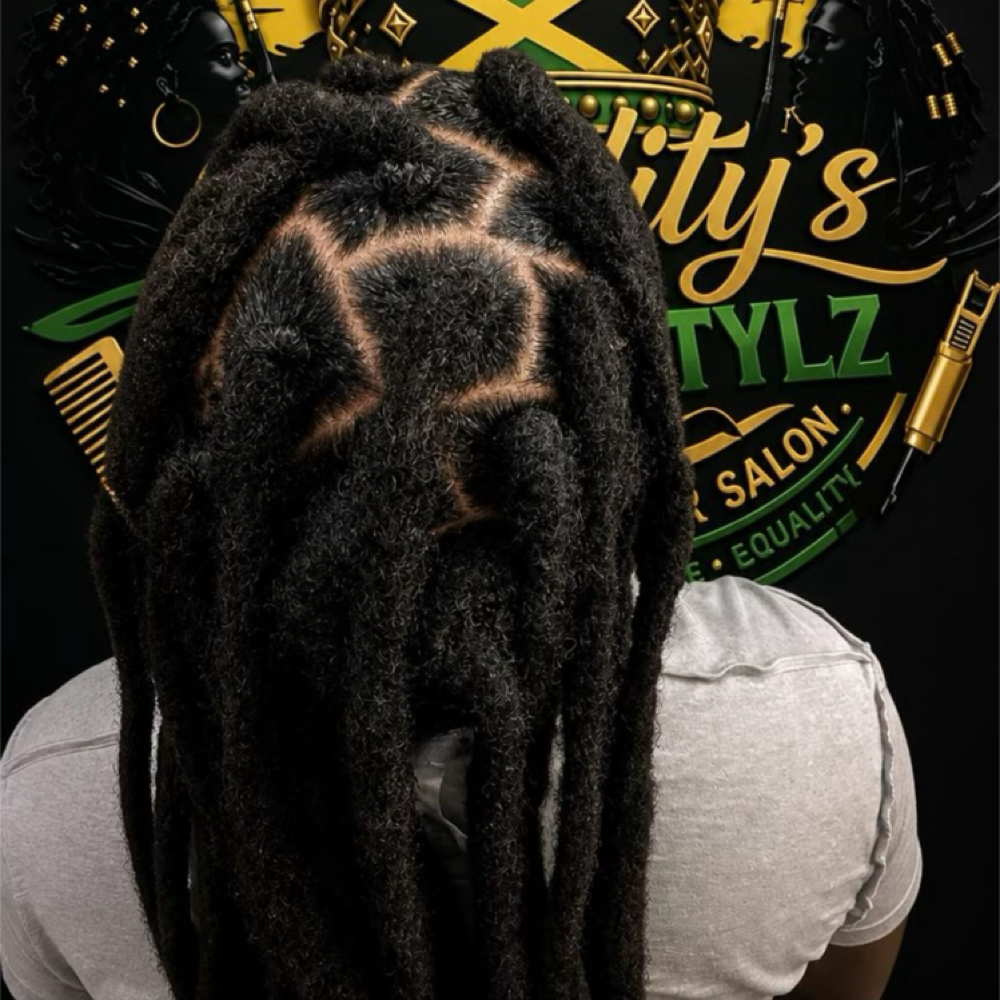Wicks Of Locs Maintenance at Equality’s Nubian Stiylz in Hampton, VA