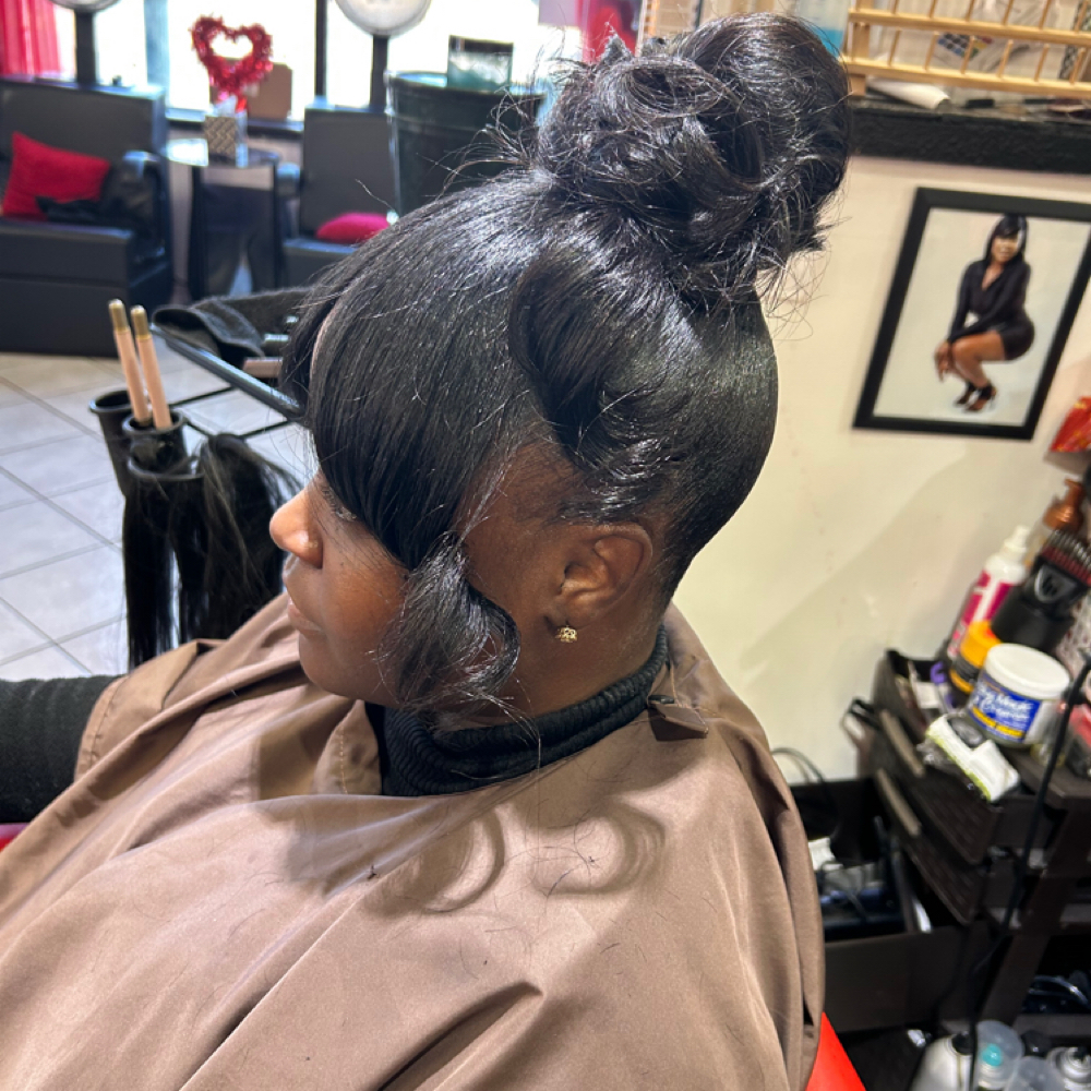 Ponytails at Madame Jay Salon in Freeport, NY