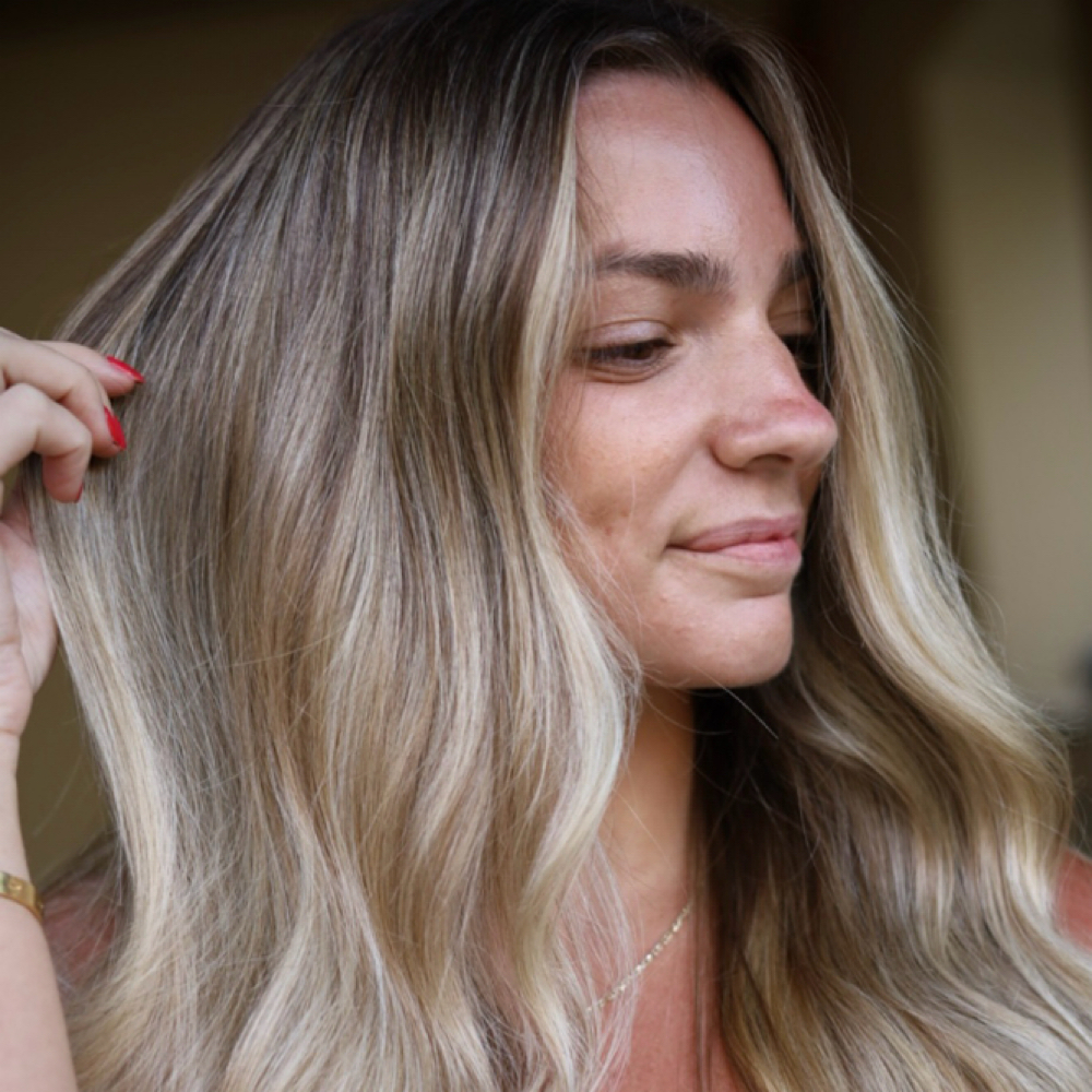 Lived In Blonde/Brunette (Half) at Golden Hour Haven in Hoboken, NJ