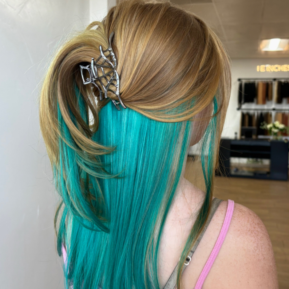 Color Blocking at Rad Hair by Sofia in Corona, CA