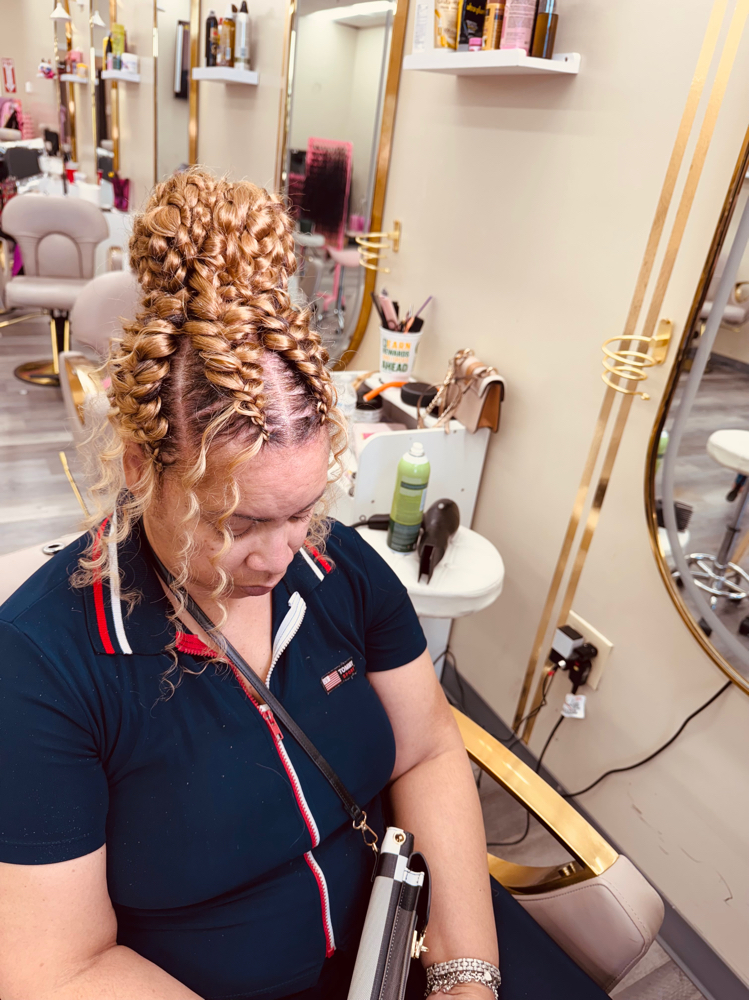 Butterfly Ponytail In A Bun