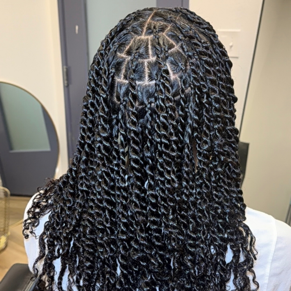 Two Strand Twists (Hair Added) at Shakira Stylez in Las Vegas, NV