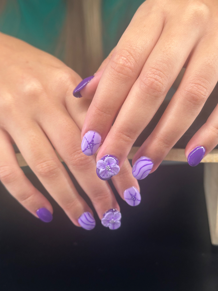 3-D Or Textured Nail Art at Kaylee Burton in Wheelersburg, OH