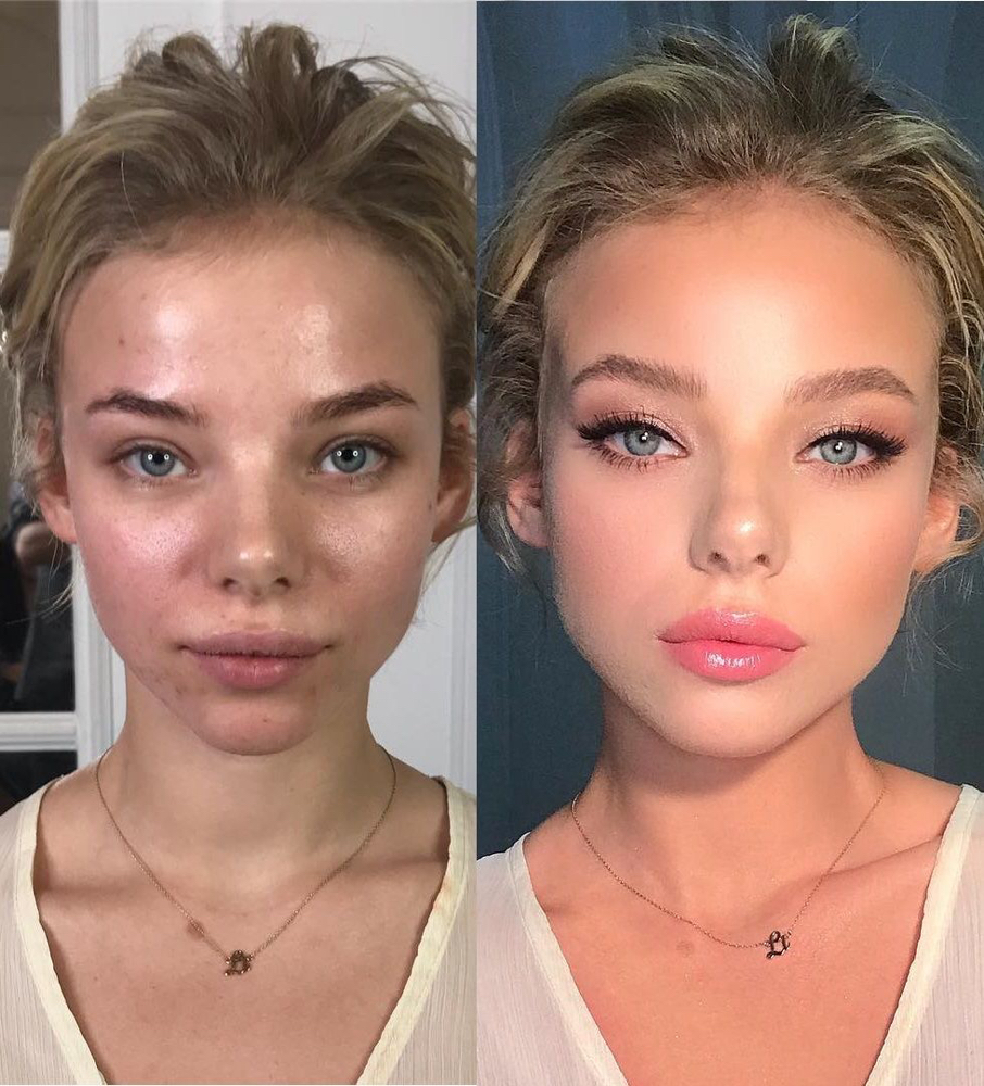 No Makeup / Makeup Look