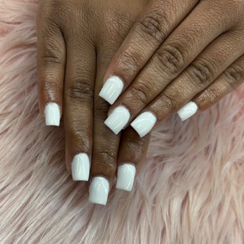 Short-Med Full Set 1 Color at Tips&Clips Hair&Nails in lincoln park, MI