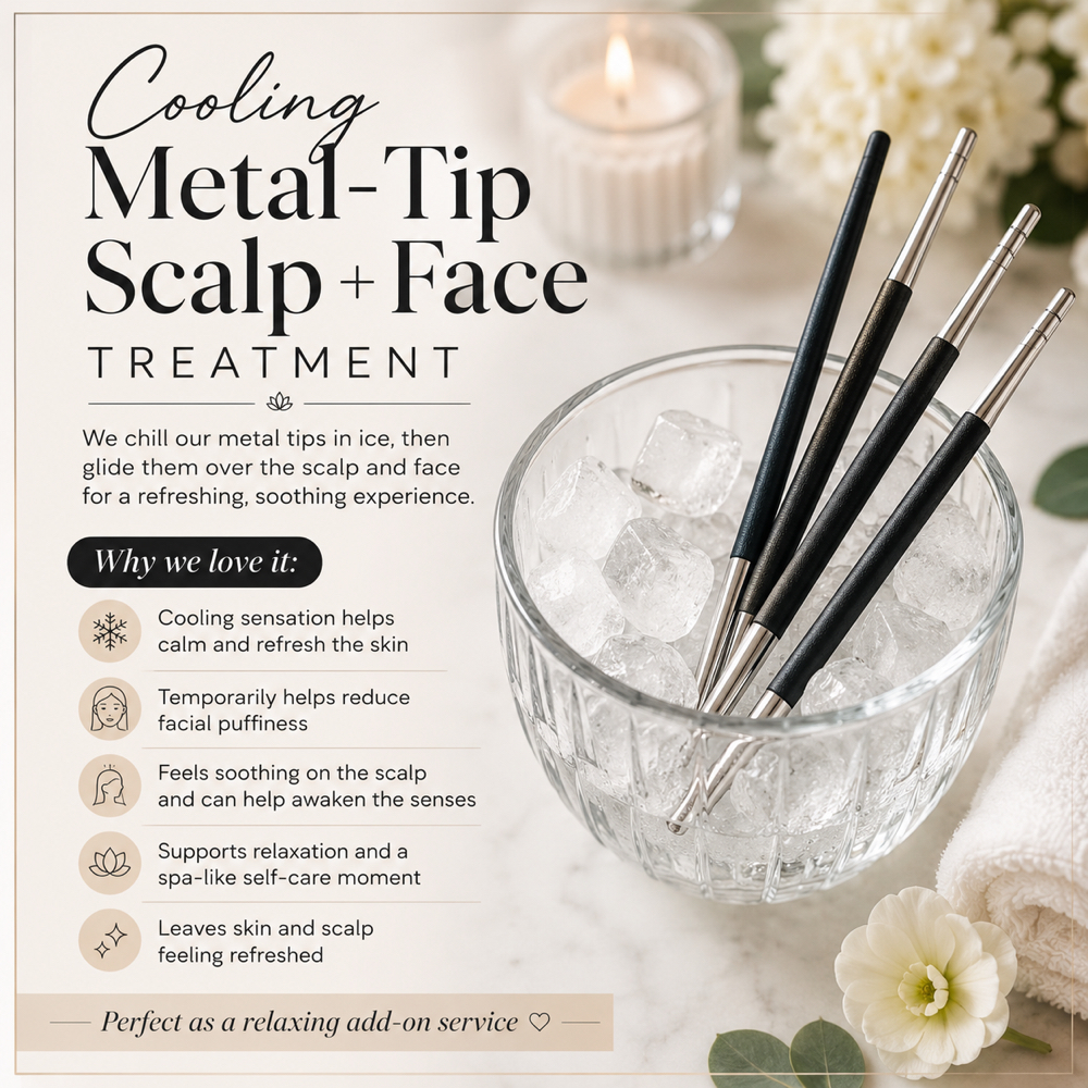 Cooling Scalp + Facial Therapy at Holistic Hair Experience in Novi, MI