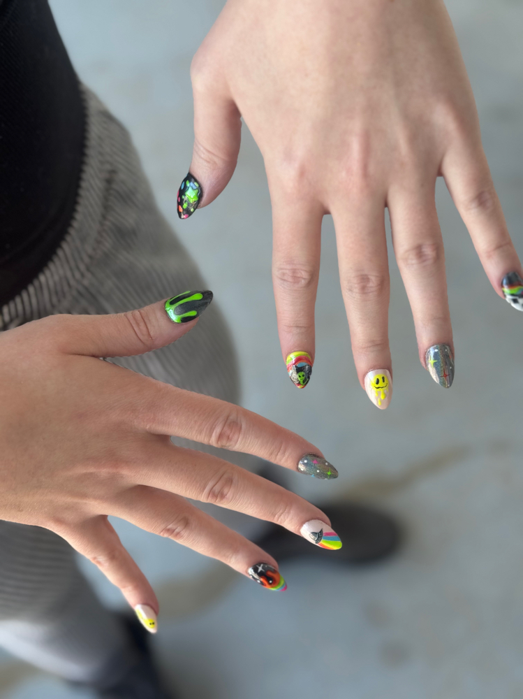 Acrylic Fill + Freestyle