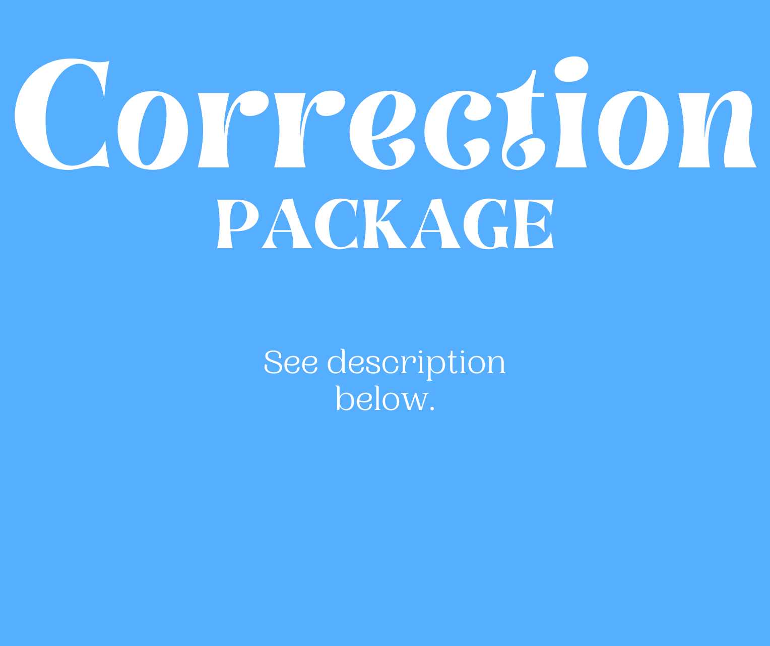 Correction Package