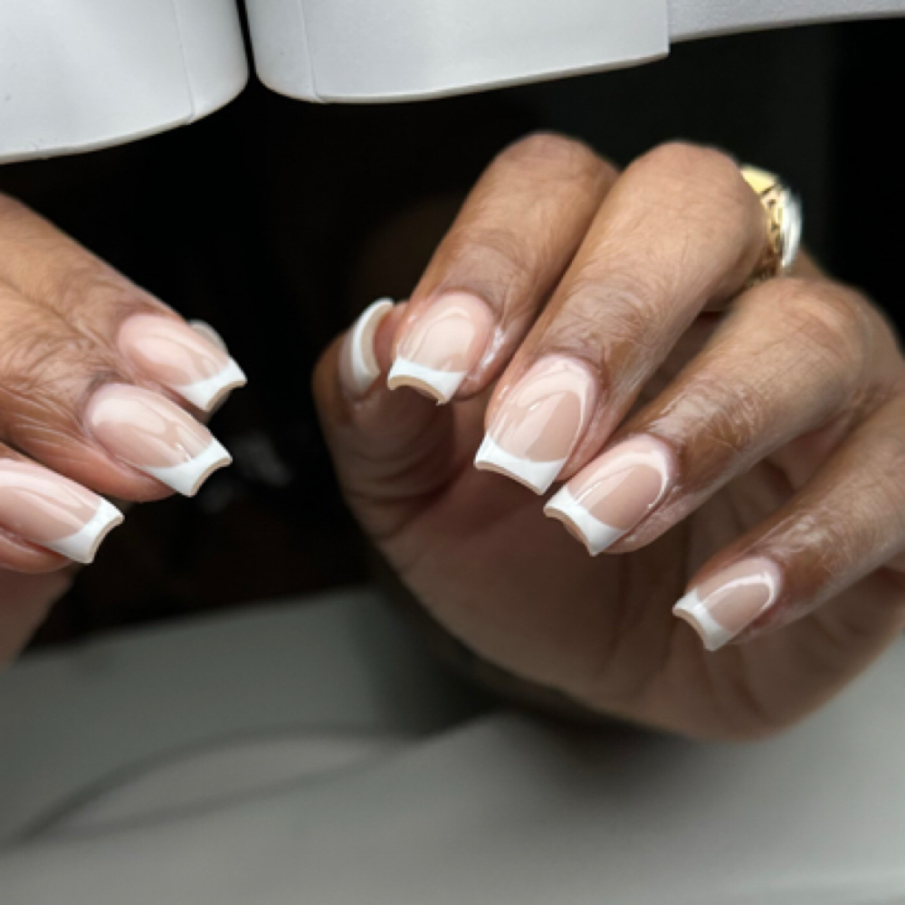 Old School French at Leo’s Nailwork in Greenville, SC