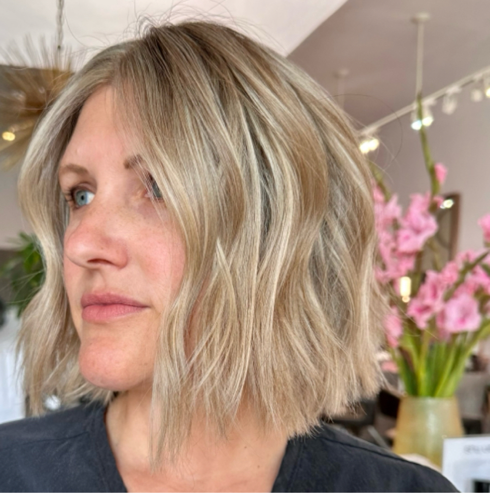 Gloss/ Toner with Blowdry at Chelsea M Hair   Encinitas in Encinitas, CA