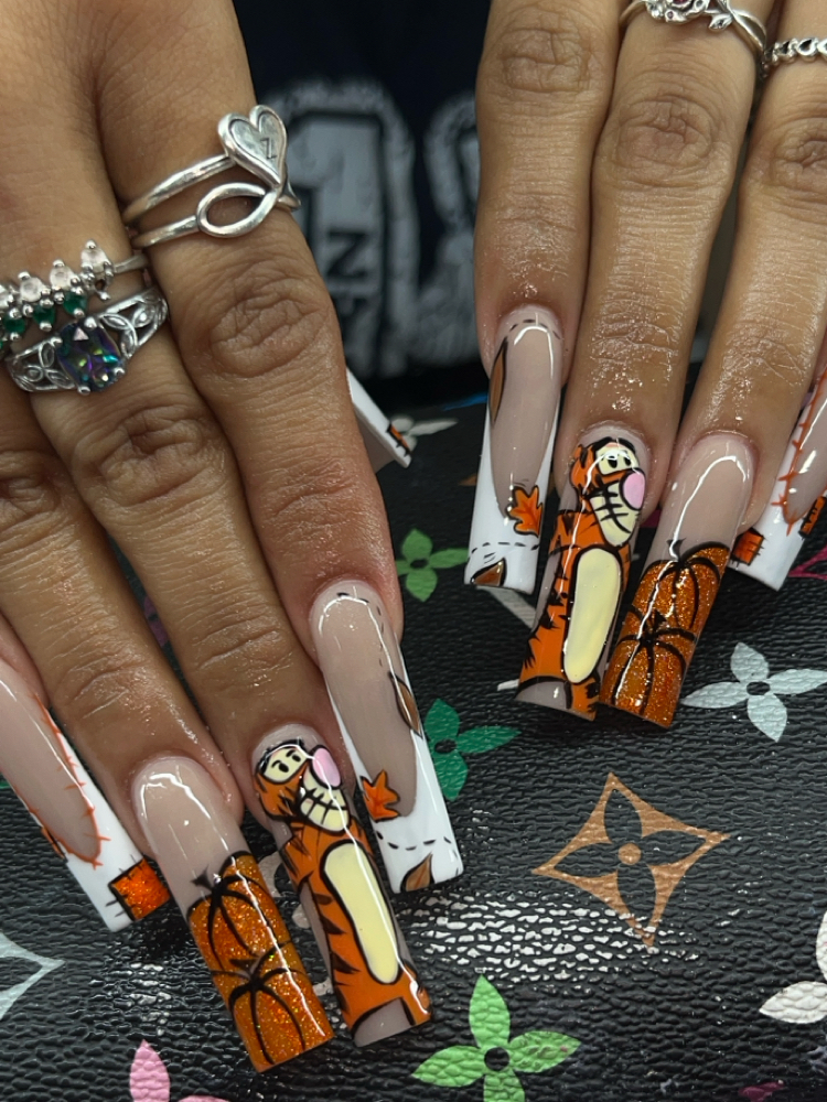 Long Nail set at Jenene Garza in corpus christi, TX