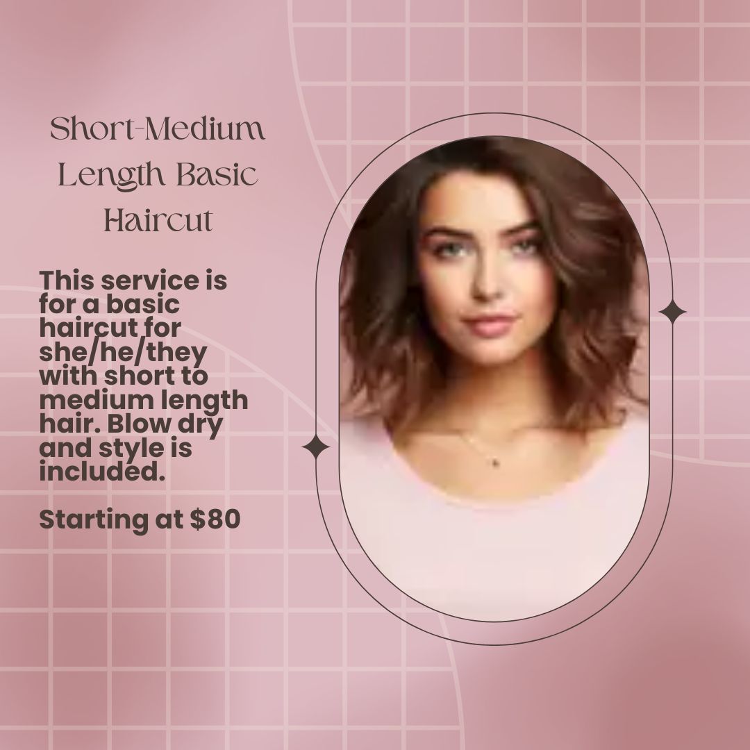 Short-Medium Length Basic Haircut