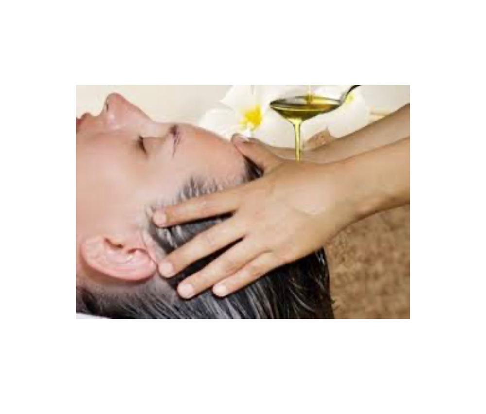 Scalp massage with Oil