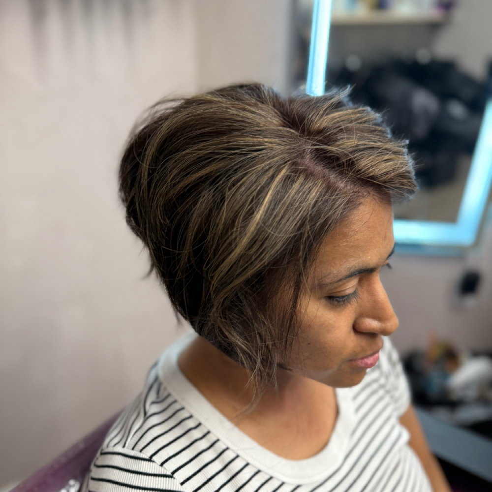 Partial highlight at Hair by Andy Nunez in Las Cruces, NM