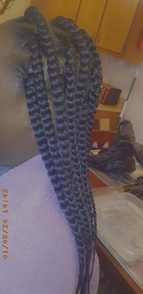 Traditional box braids
