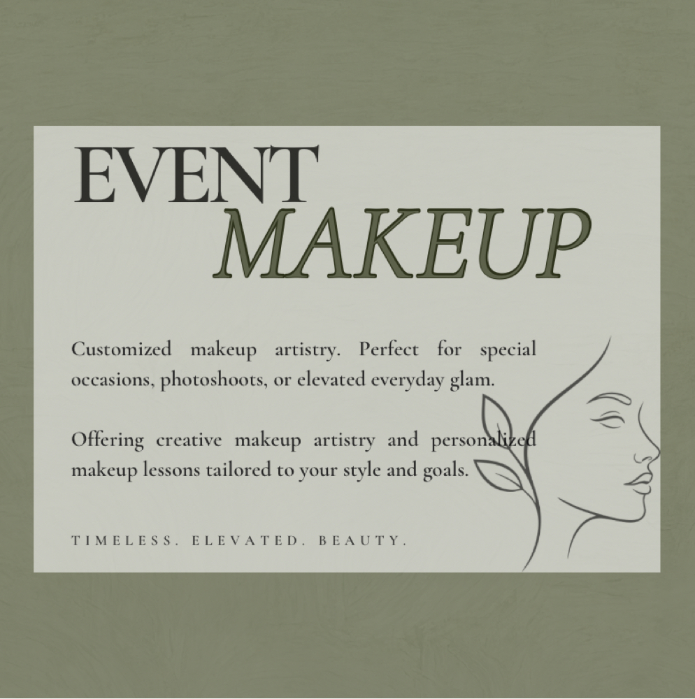 Event Makeup at Intention Studio in Redding, CA