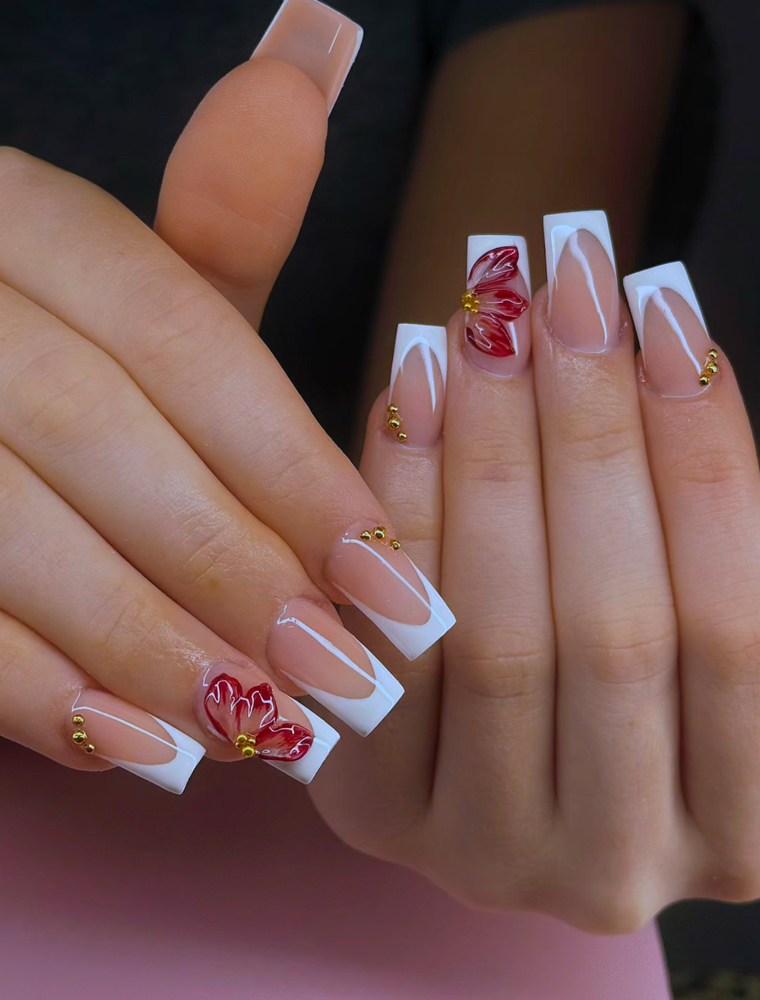 Acrylic Full set Medium + design