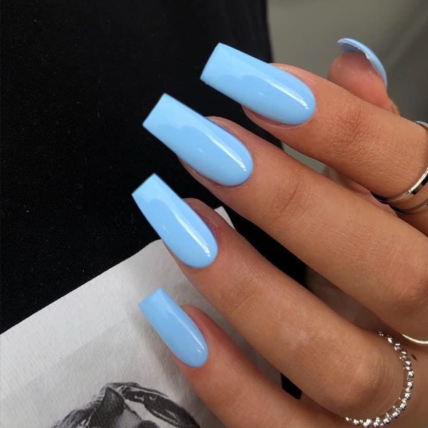 Full Set Acrylic- Solid Color at Nails by Naomi Mae in Ferndale, WA