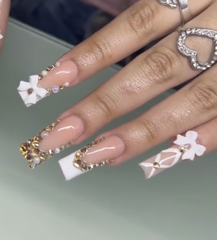 Long Acrylic Full Set at Rooted & Radiant Studio in Sunnyvale, TX