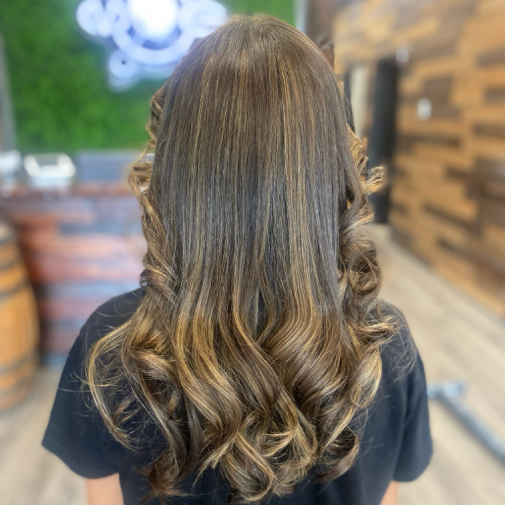 Partial Highlight at Your “Fav” Hairstylist in Newington, CT