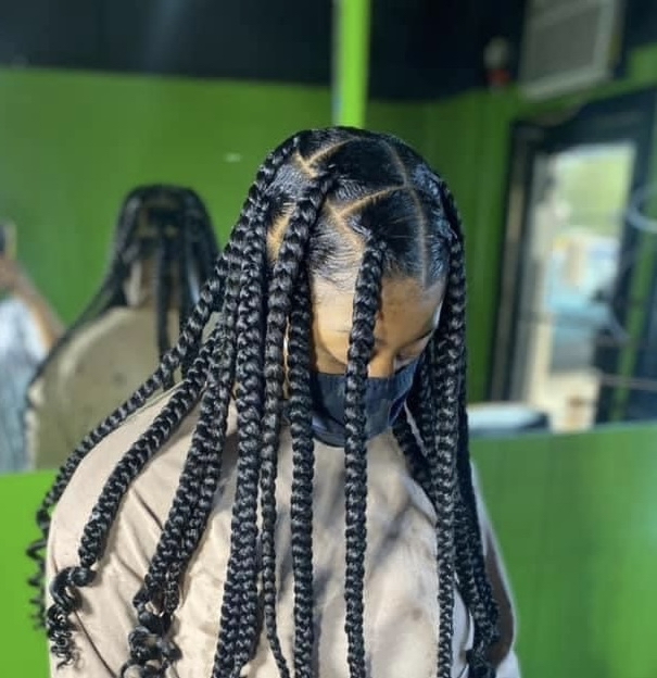 Large knotless braids at Dreya The Artist in Grand Prairie, TX
